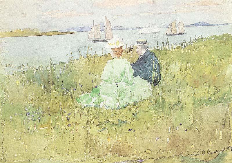 Maurice Prendergast Viewing the Ships Norge oil painting art